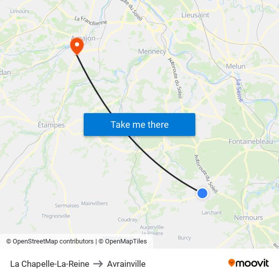 La Chapelle-La-Reine to La Chapelle-La-Reine map
