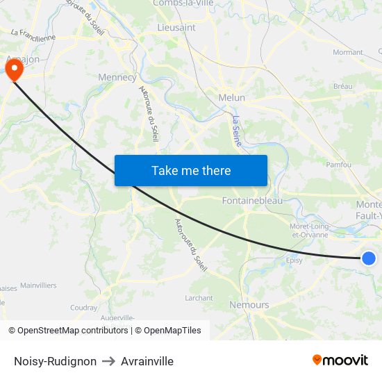 Noisy-Rudignon to Avrainville map