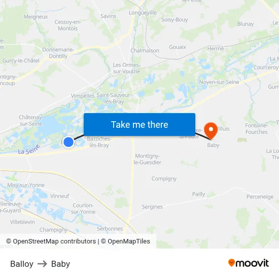 Balloy to Baby map