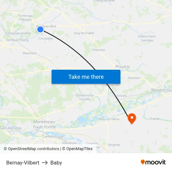 Bernay-Vilbert to Baby map