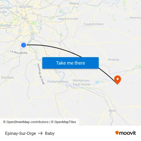 Epinay-Sur-Orge to Baby map