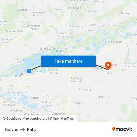 Gravon to Baby map