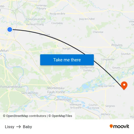 Lissy to Baby map