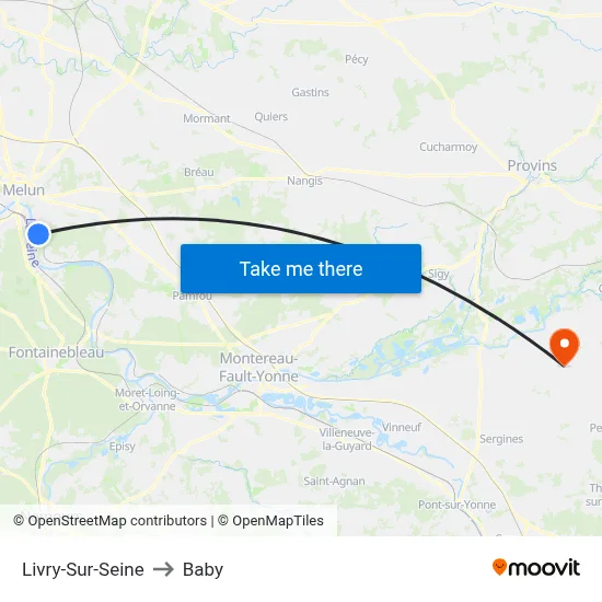 Livry-Sur-Seine to Baby map