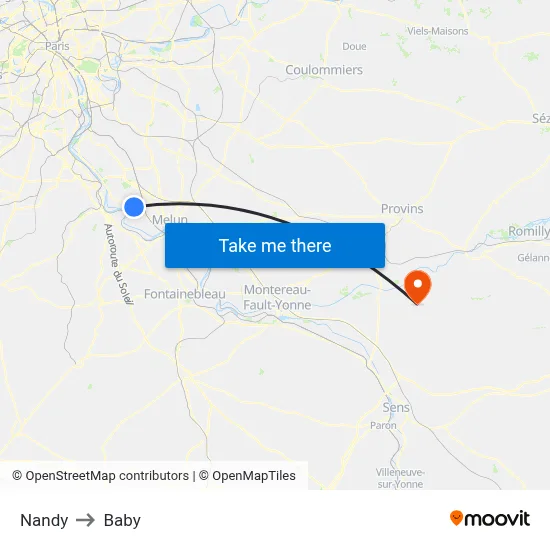 Nandy to Baby map