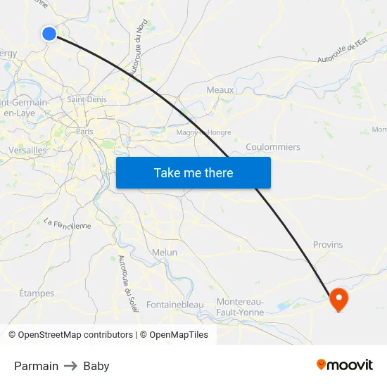 Parmain to Baby map