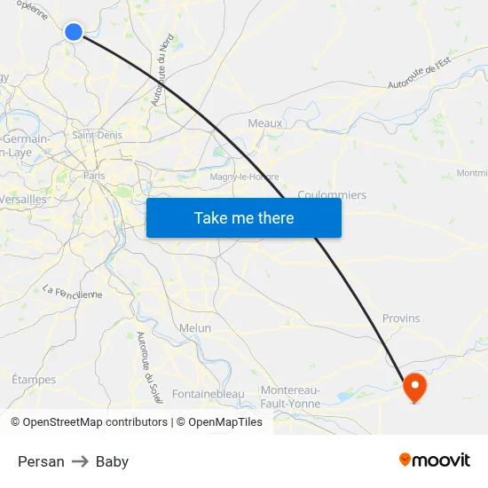 Persan to Baby map