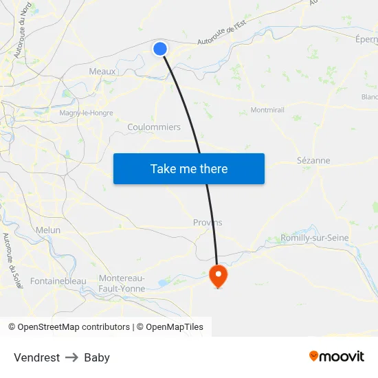 Vendrest to Baby map