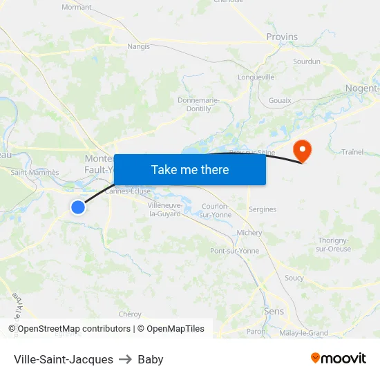 Ville-Saint-Jacques to Baby map