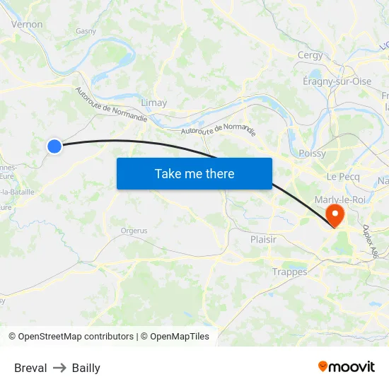 Breval to Bailly map