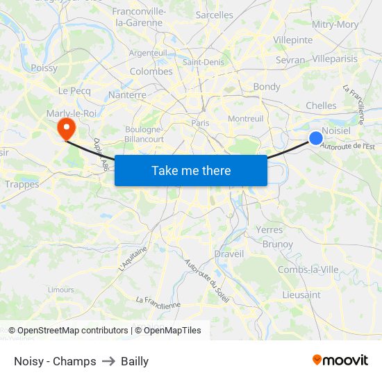 Noisy - Champs to Bailly map