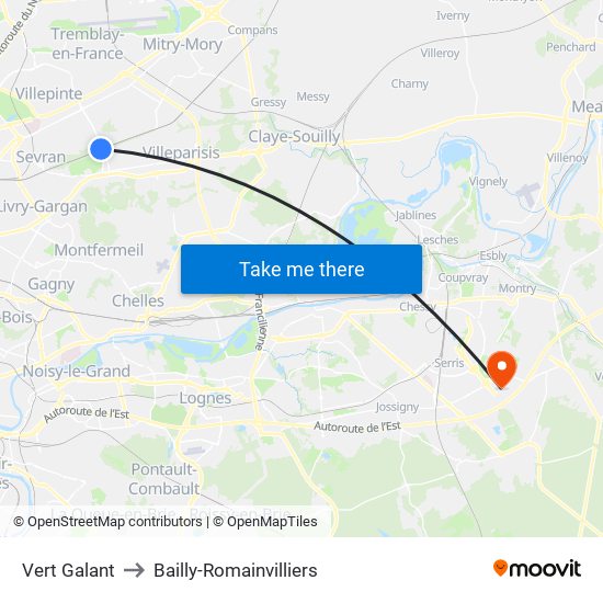 Vert Galant to Bailly-Romainvilliers map