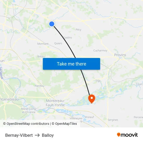 Bernay-Vilbert to Balloy map