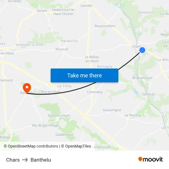 Chars to Banthelu map