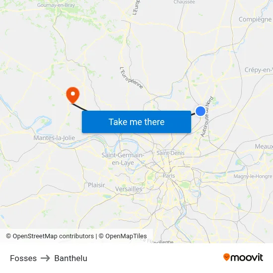 Fosses to Banthelu map