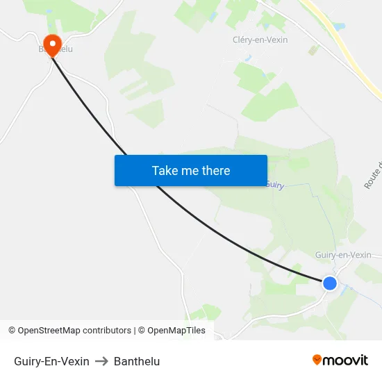 Guiry-En-Vexin to Banthelu map
