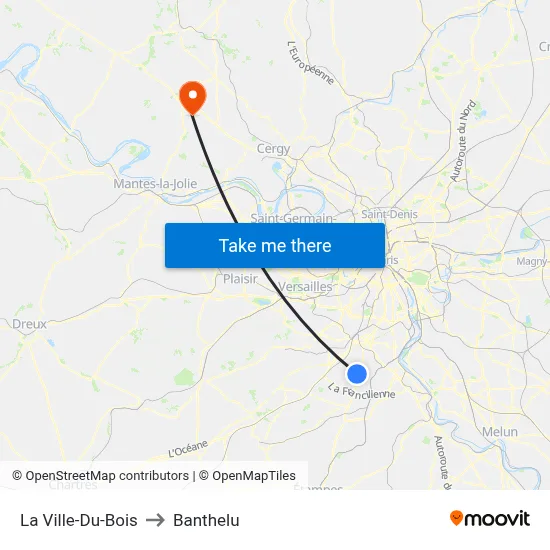 La Ville-Du-Bois to Banthelu map