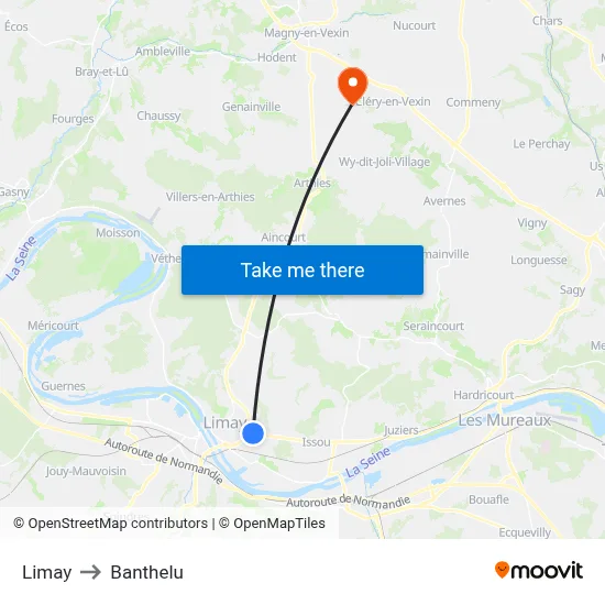Limay to Banthelu map