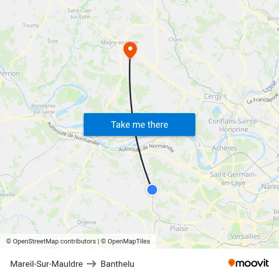 Mareil-Sur-Mauldre to Banthelu map