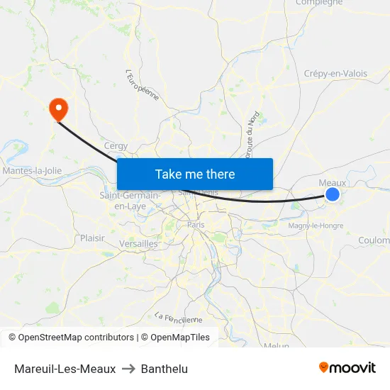 Mareuil-Les-Meaux to Banthelu map