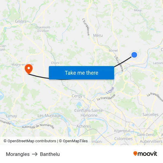 Morangles to Banthelu map