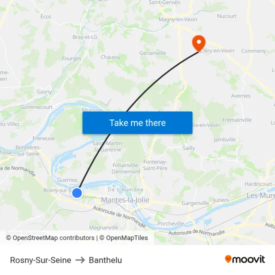 Rosny-Sur-Seine to Banthelu map