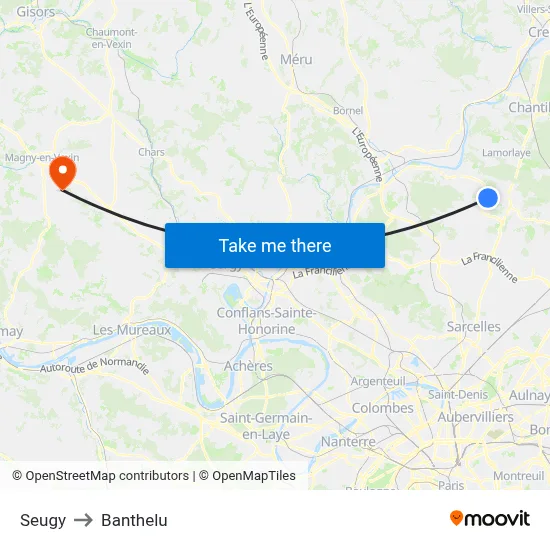 Seugy to Banthelu map