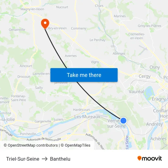 Triel-Sur-Seine to Banthelu map
