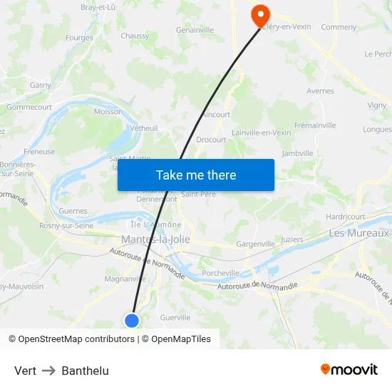 Vert to Banthelu map