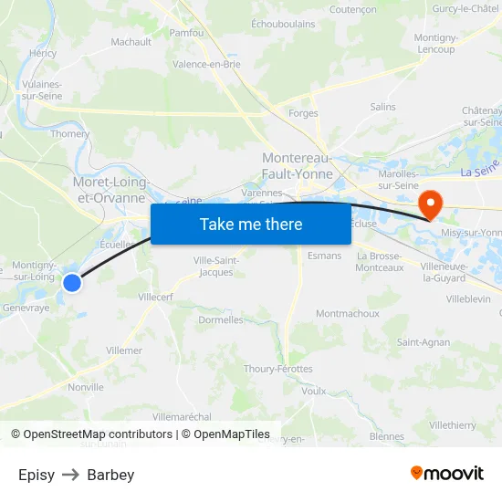 Episy to Barbey map