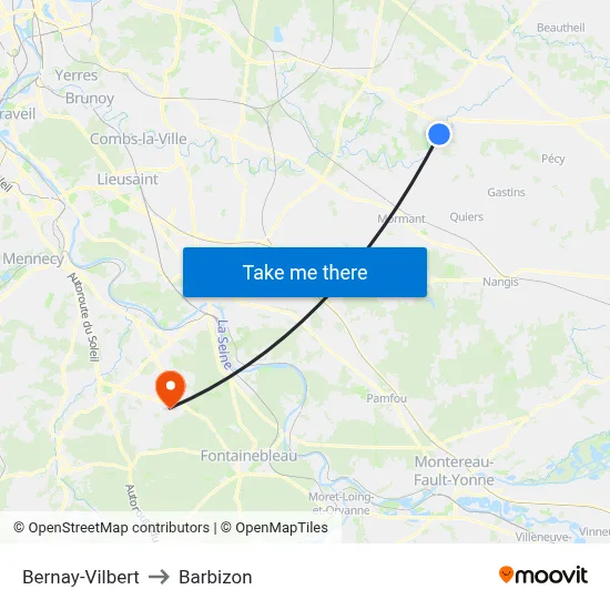 Bernay-Vilbert to Barbizon map