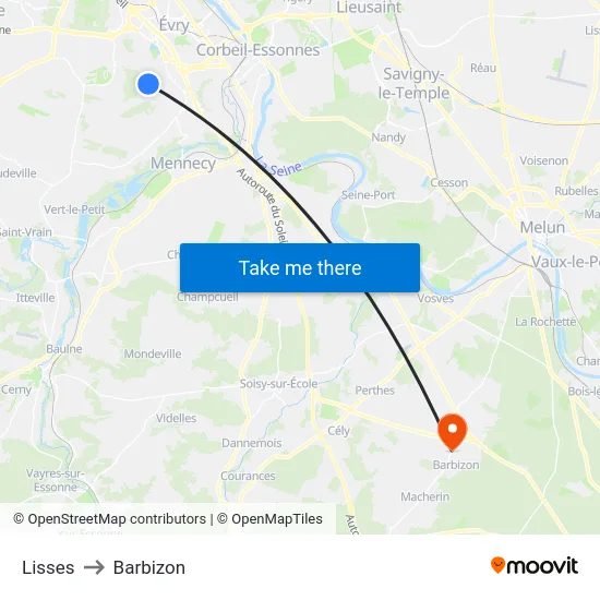 Lisses to Barbizon map
