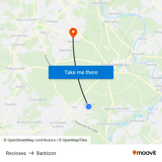 Recloses to Barbizon map