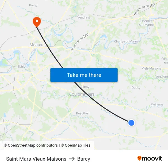 Saint-Mars-Vieux-Maisons to Barcy map