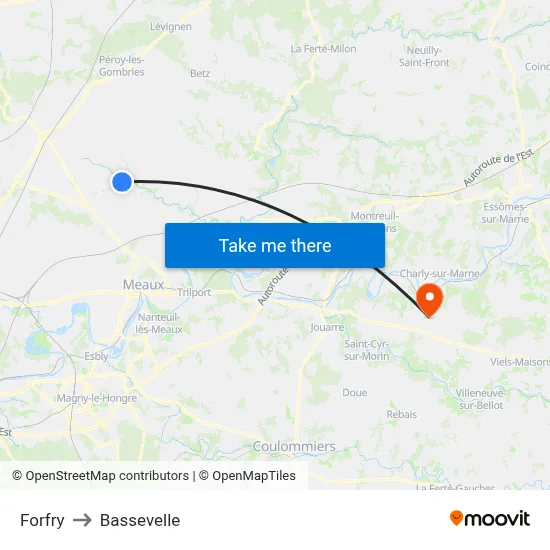 Forfry to Bassevelle map
