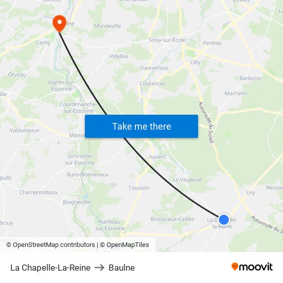 La Chapelle-La-Reine to La Chapelle-La-Reine map
