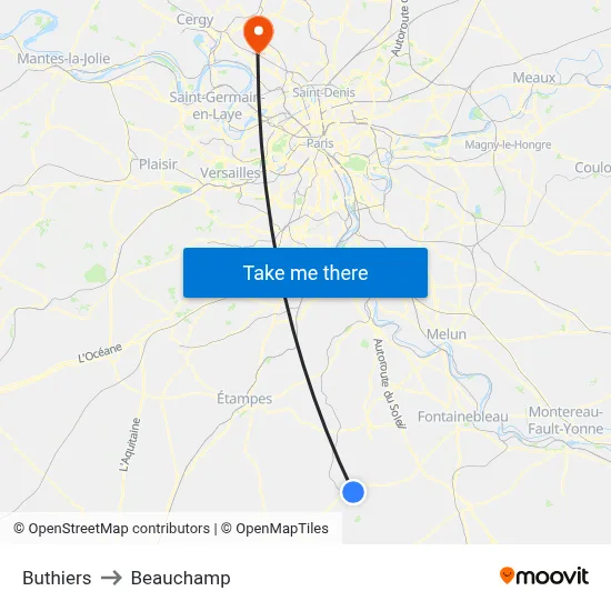Buthiers to Beauchamp map