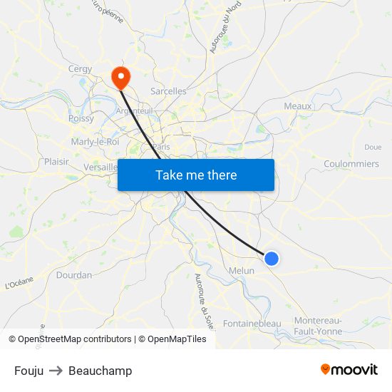 Fouju to Beauchamp map