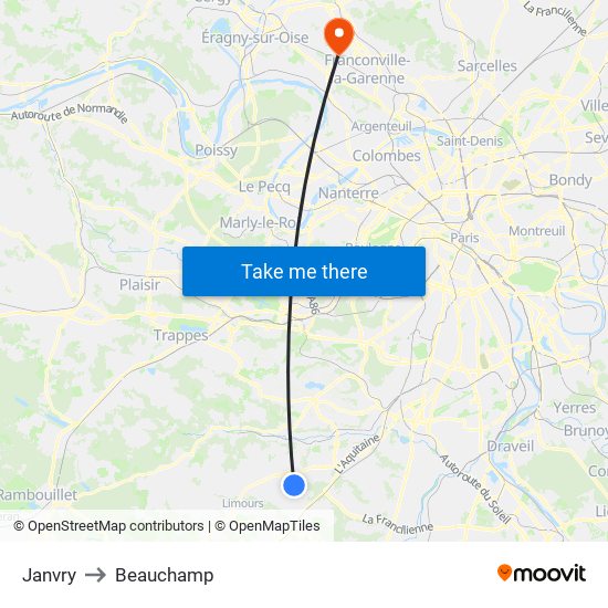 Janvry to Beauchamp map