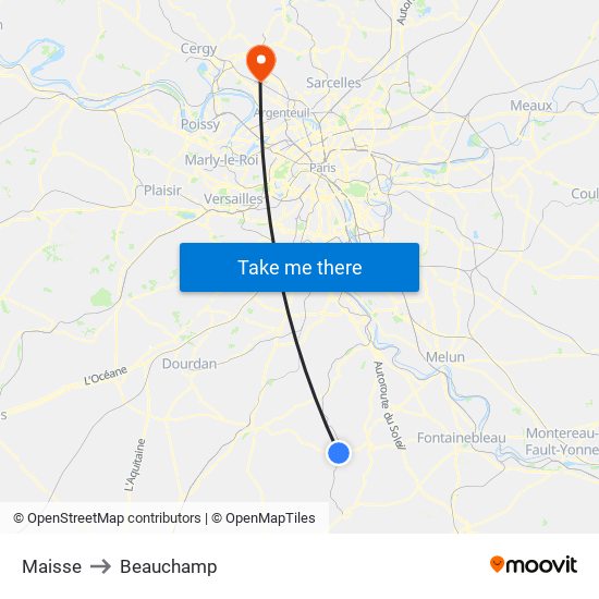 Maisse to Beauchamp map