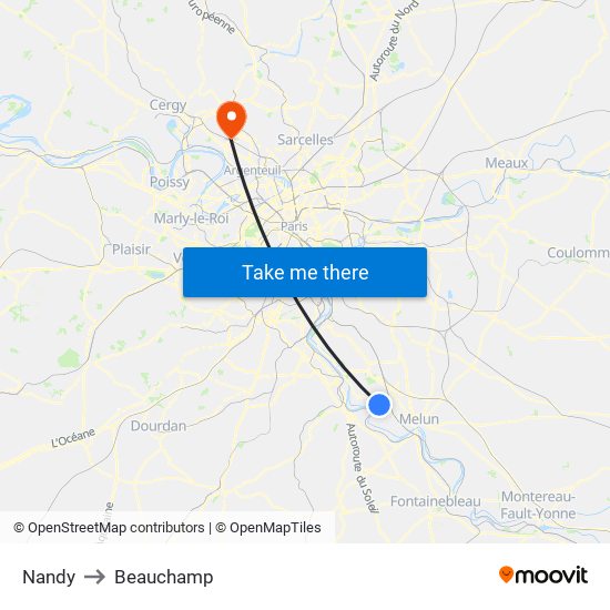 Nandy to Beauchamp map