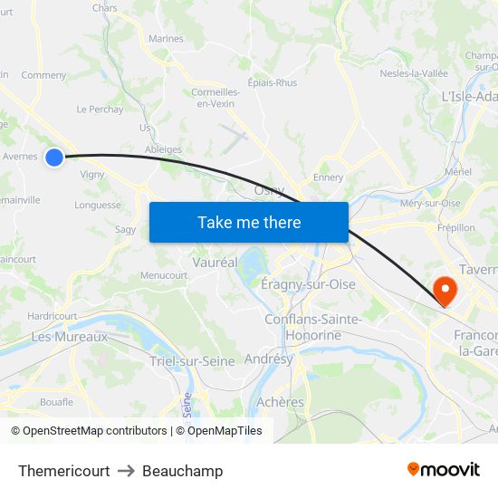 Themericourt to Beauchamp map