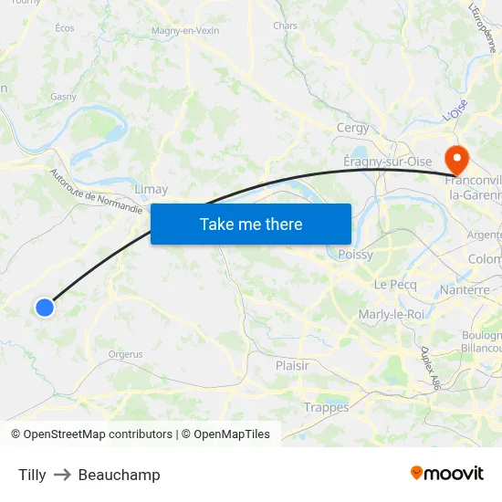 Tilly to Beauchamp map