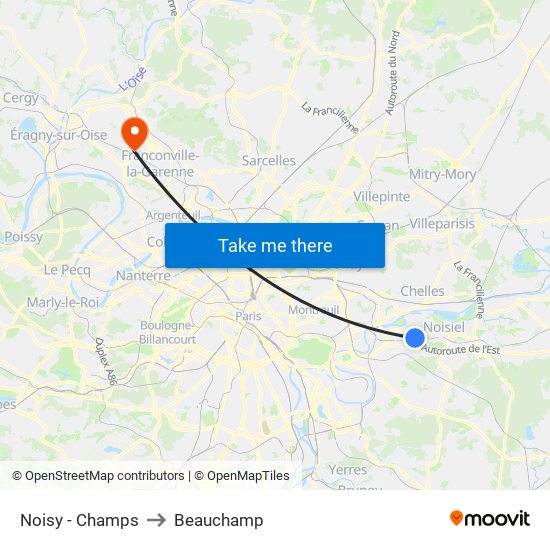 Noisy - Champs to Beauchamp map