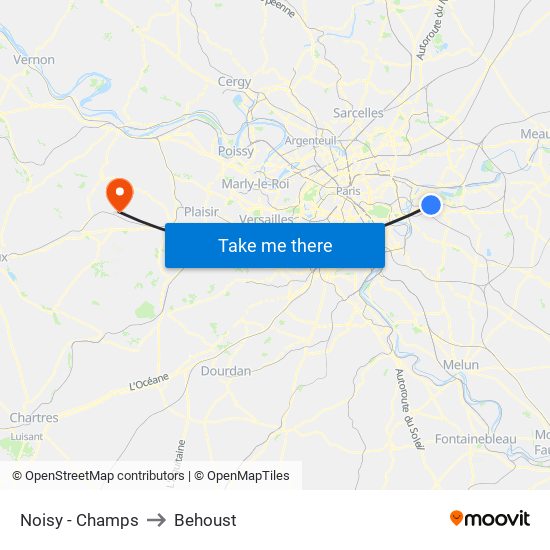 Noisy - Champs to Behoust map