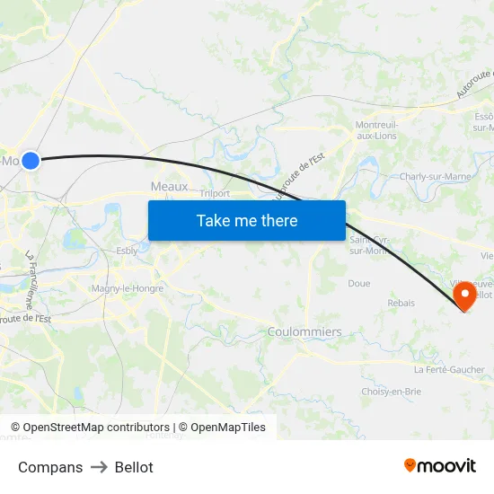 Compans to Bellot map