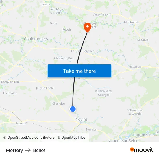 Mortery to Bellot map
