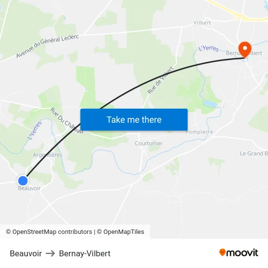 Beauvoir to Bernay-Vilbert map