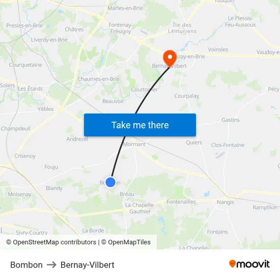 Bombon to Bernay-Vilbert map