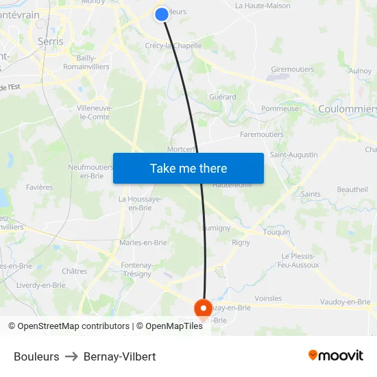 Bouleurs to Bernay-Vilbert map